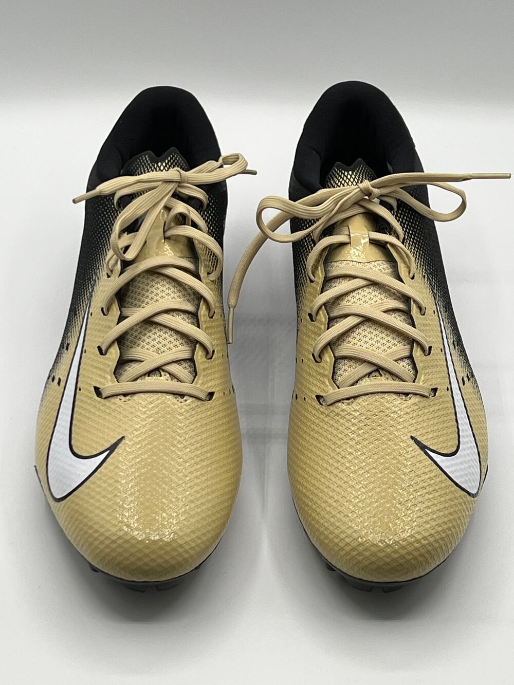 Nike Vapor Untouchable Speed 3 TD Black/Gold Football Cleat AO3034-002 Sz 15 NEW